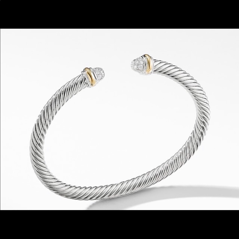 David Yurman 18k Yellow Gold Cable Bracelet